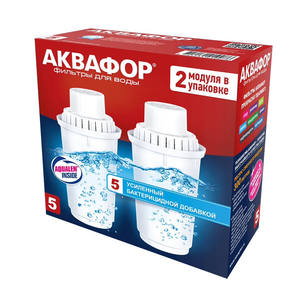 АКВАФОР В5 (В100-5)
Комплект из 2 штук